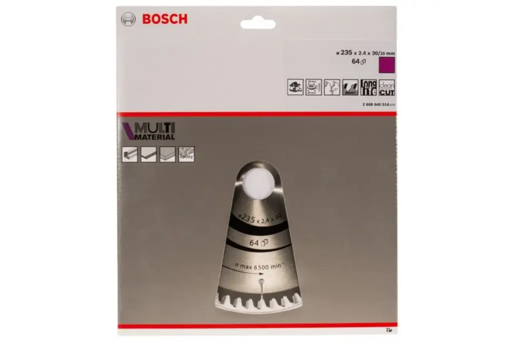 HOJA DE SIERRA CIRCULAR PRO MULTI MATERIAL, 235 X 2,4 X 30 MM