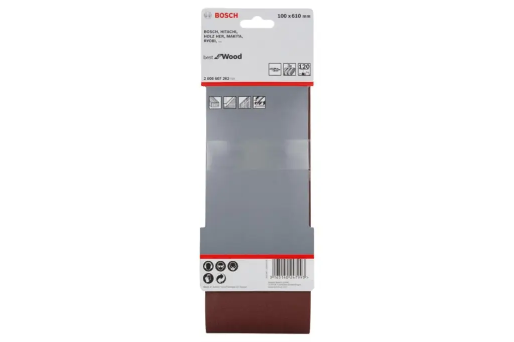 BANDA DE LIJA PRO X440, 100 X 610 MM, G120, 3 UNIDADES