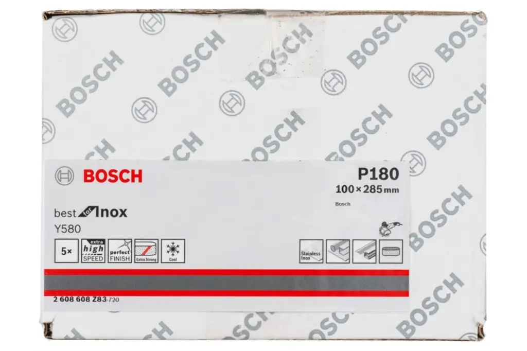 BANDA DE LIJA PRO Y580, 100 X 285 MM, 90 MM, G180, 5 UNIDADES