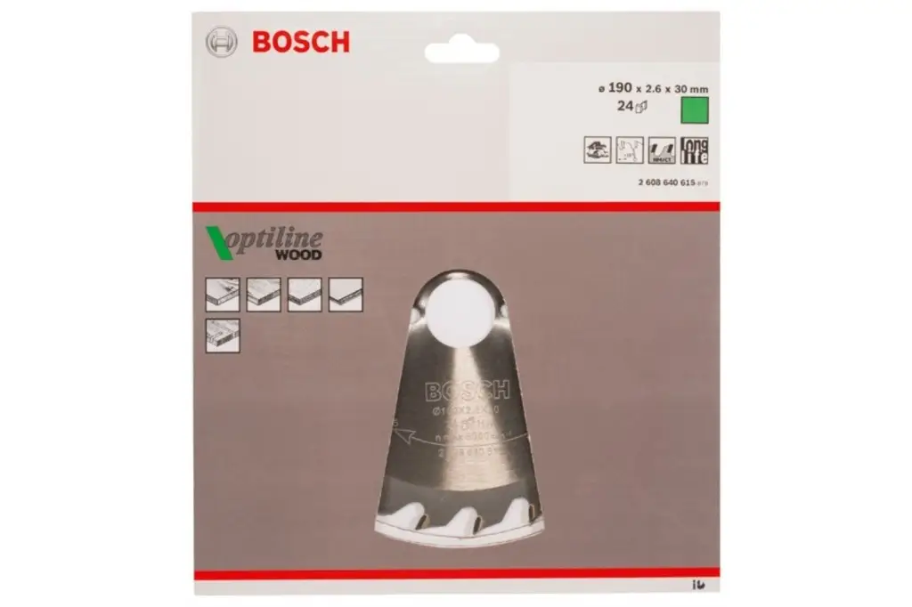 HOJA DE SIERRA CIRCULAR PRO WOOD, 190 X 2,6 X 30 MM, T24