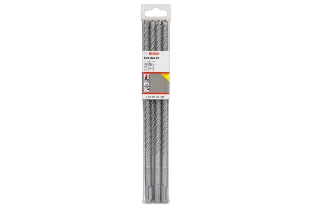 BROCA PARA MARTILLO PRO SDS PLUS-5X, 10 X 200 X 260 MM, 10 UDS.