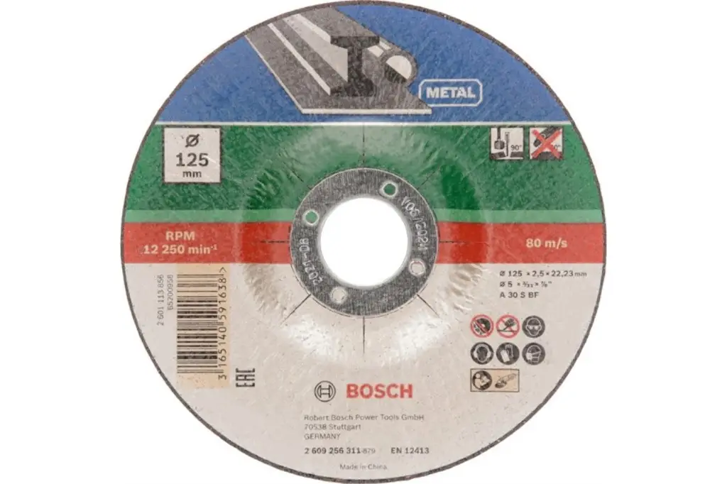 SET DE DISCOS DE TRONZAR DE 5 PIEZAS, ACODADO PARA METALD = 125 MM