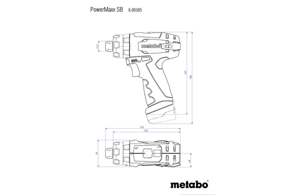 POWERMAXX SB BASIC TALADRO ATORNILLADOR DE PERCUSIÓN DE BATERÍA