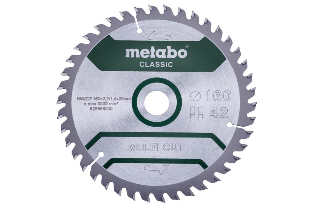 HOJA DE SIERRA "MULTI CUT - CLASSIC", 160X20 D42 DP/DT 5° /B (628658000)