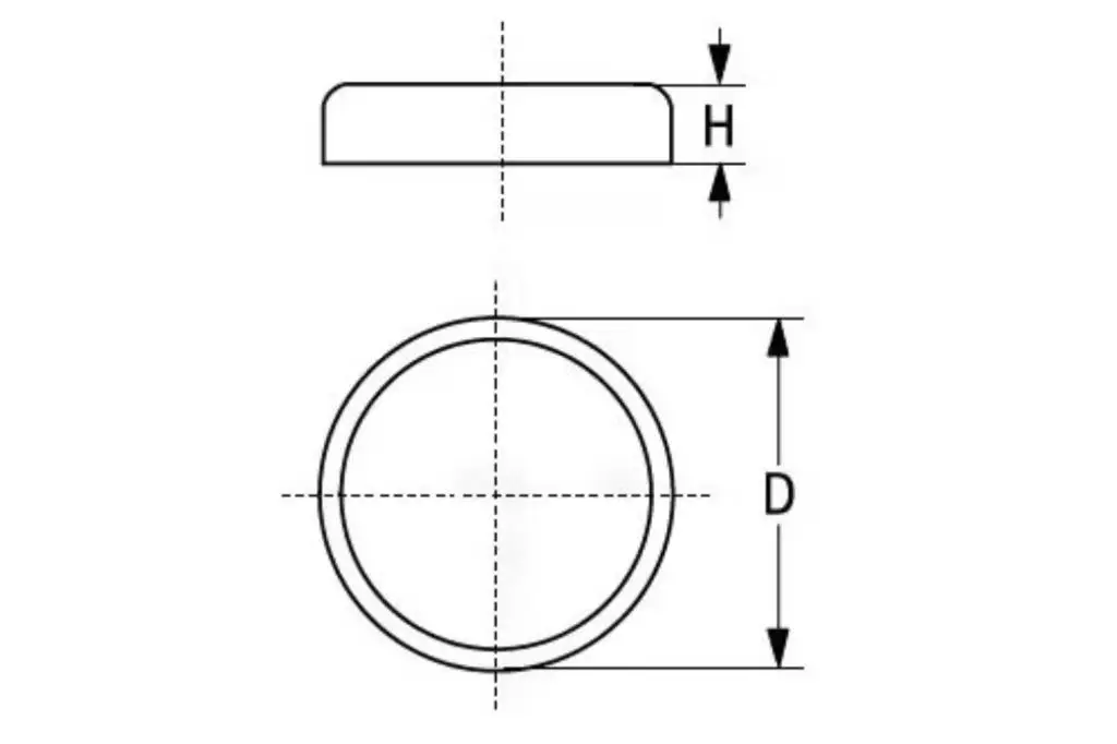 BASE MAGNÉTICA IMÁN DE FERRITA SELTER PLANA SIN AGUJERO