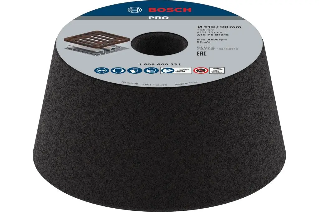 DISCO CÓNICO PRO METAL, 90 X 110 X 55 MM, G16