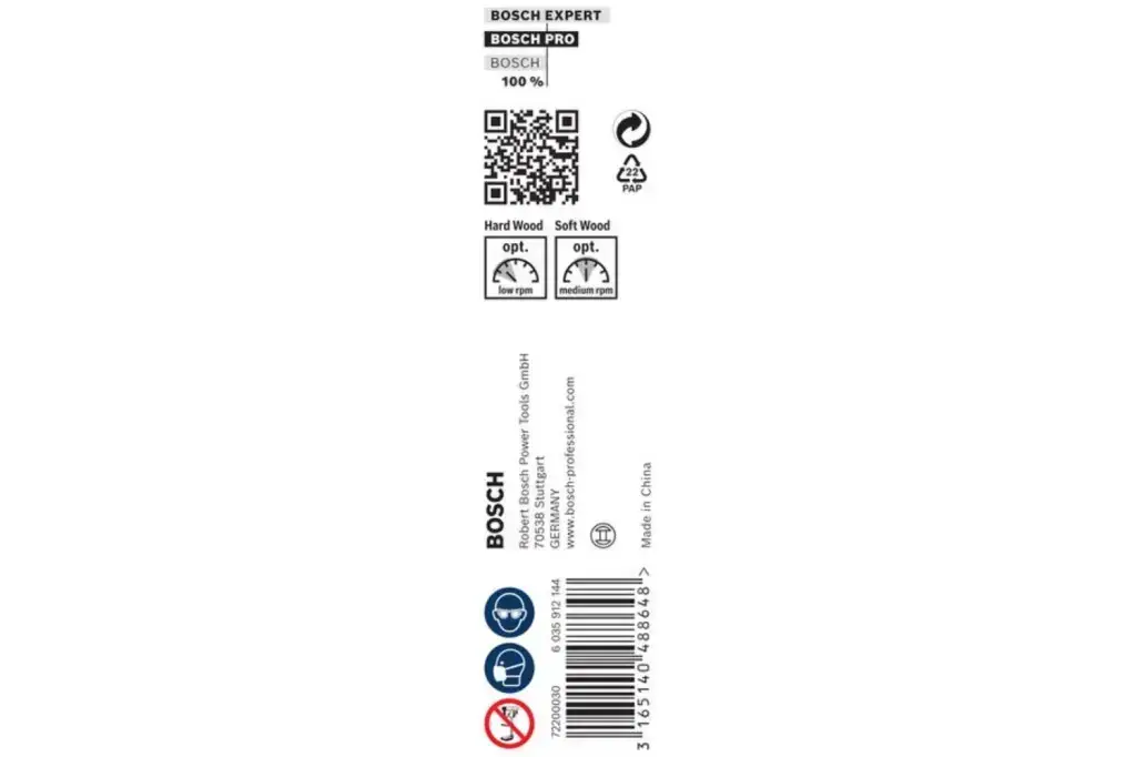 BROCA SALOMÓNICA PRO WOOD, 6 X 95 X 160 MM