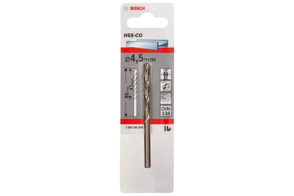 BROCAS METÁLICAS HSS-CO, DIN 338. 4,5 X 47 X 80 MM