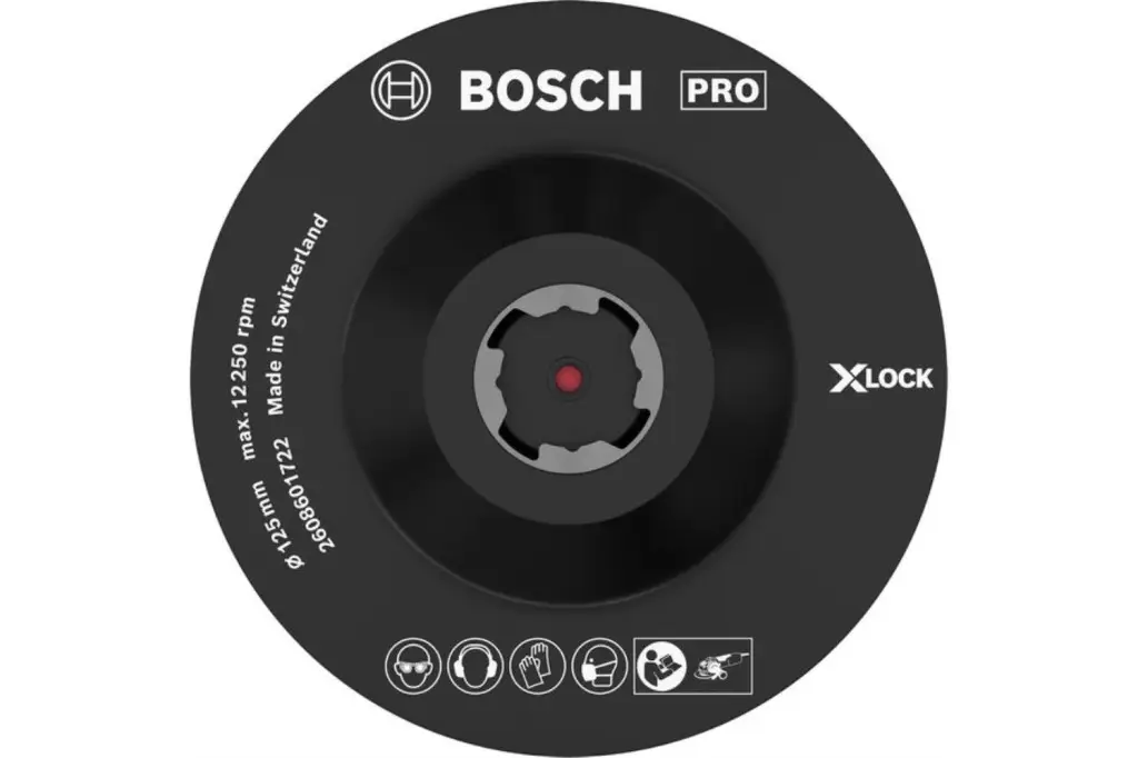 PRO BACKING PAD X-LOCK, 125 MM, CON FIJACIÓN DE GANCHO Y BUCLE