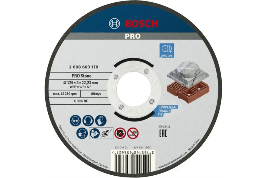 DISCO DE CORTE PRO STONE, 125 X 3 X 22,23 MM