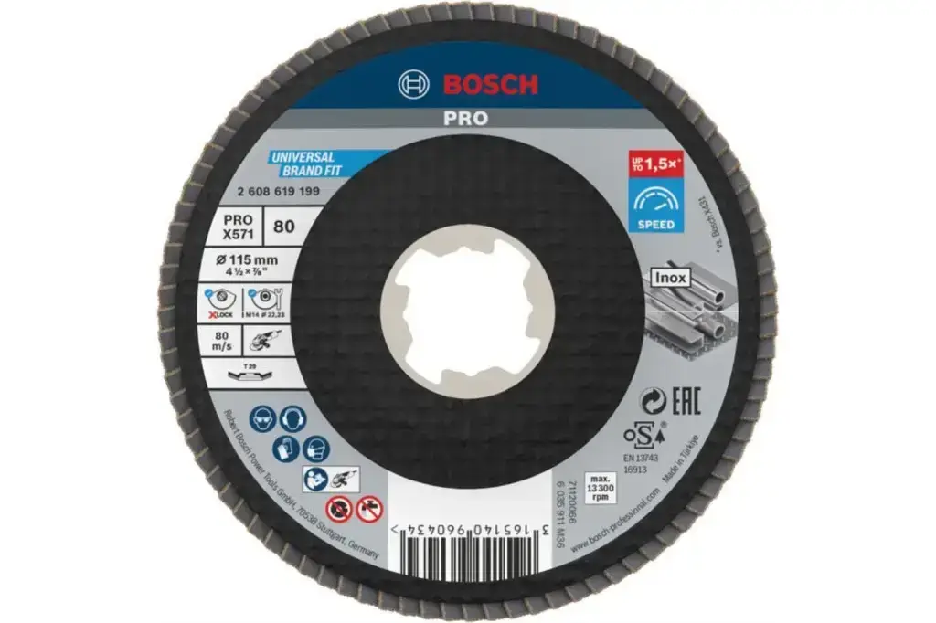 DISCO DE LÁMINAS PRO X571, 115 MM, G80, X-LOCK