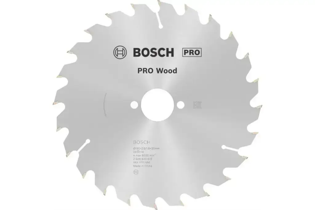 HOJA DE SIERRA CIRCULAR PRO WOOD, 190 X 2,6 X 30 MM, T24