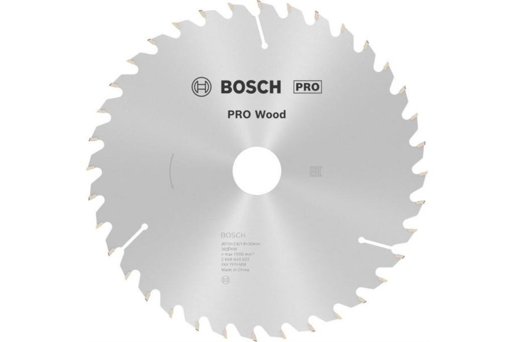 HOJA DE SIERRA CIRCULAR PRO WOOD, 210 X 2,8 X 30 MM, T36