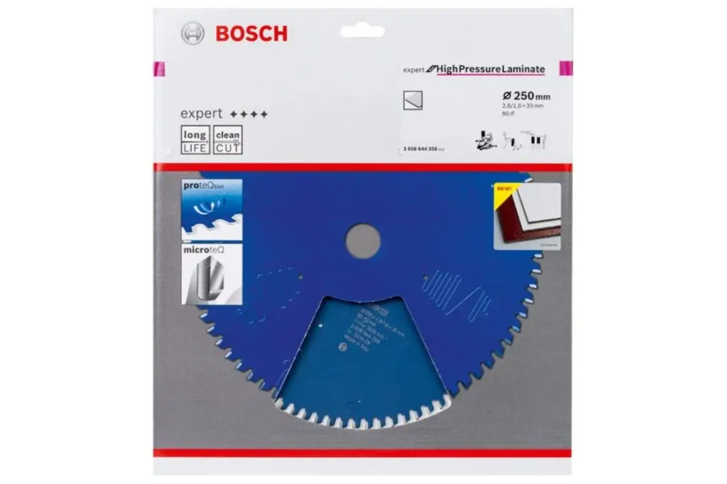 DISCO DE SIERRA CIRCULAR PARA LAMINADO A ALTA PRESIÓN EXPERT FOR HIGH PRESSURE LAMINATE 250X30-80