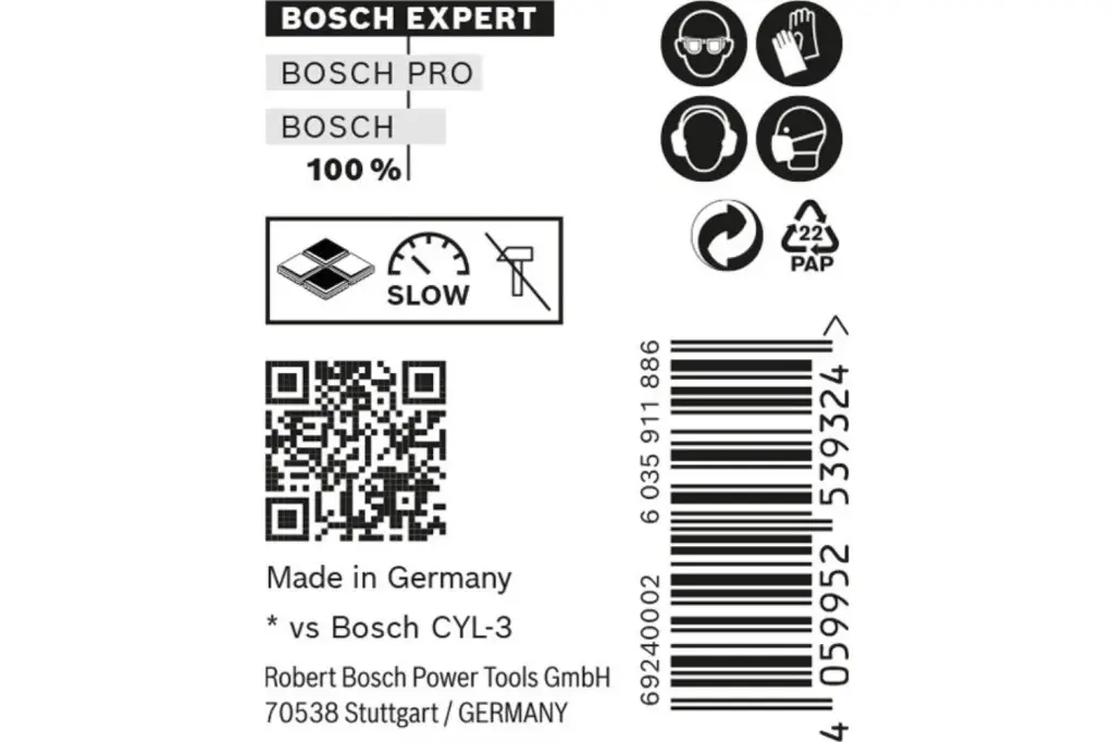 BROCA EXPERT CYL-9 MULTICONSTRUCTION DE 6 X 60 X 100 MM, 10 UNIDADES