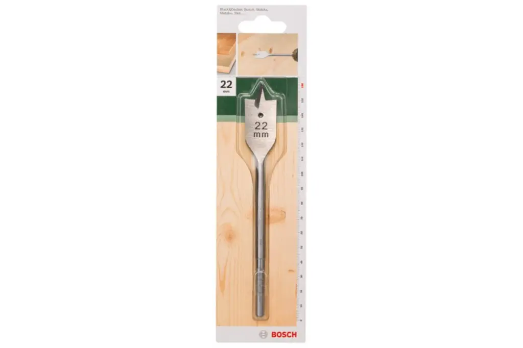 BROCA FRESADORA PLANA, HEXAGONALD = 22,0 MM; L = 160 MM