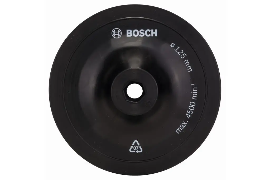 PLATO LIJADOR PARA TALADRADORAS, 125 MM, CON SISTEMA DE SUJECIÓN