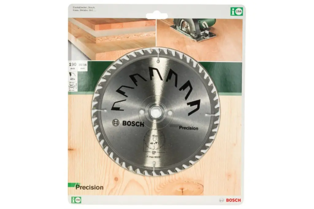 HOJA DE SIERRA CIRCULAR PRECISIOND = 190 MM; TALADRO= 20 MM; T = 48