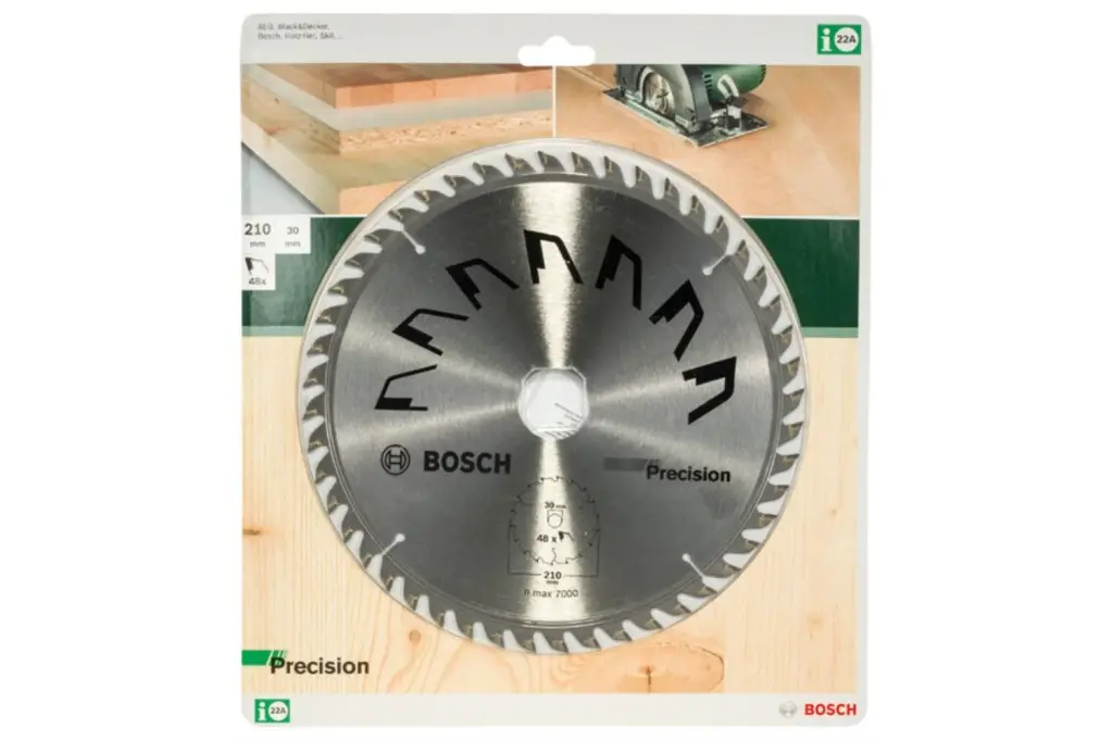 HOJA DE SIERRA CIRCULAR PRECISIOND = 210 MM; TALADRO= 30 MM; T = 48