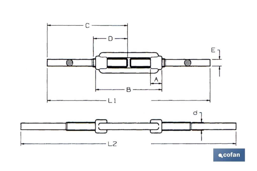 TENSOR VARILLAS PARA SOLDAR DIN-1480