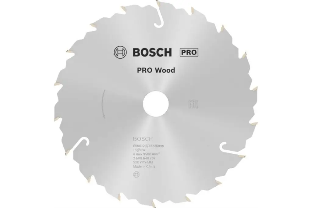 HOJA DE SIERRA CIRCULAR PRO WOOD, 160 X 2,2 X 20 MM, T18