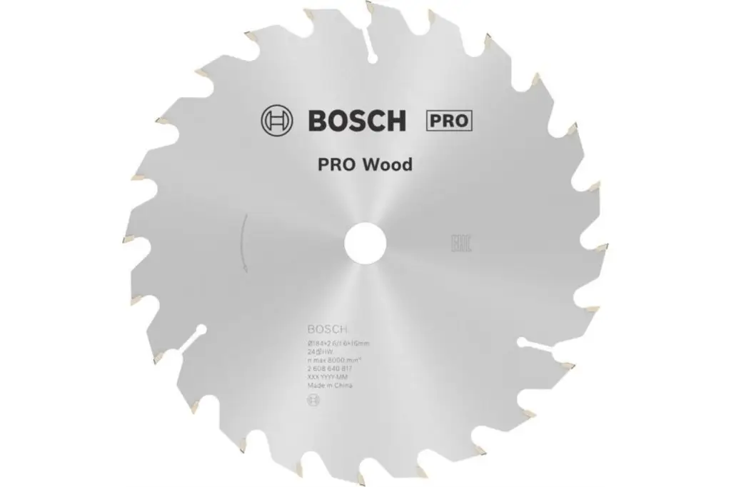 HOJA DE SIERRA CIRCULAR PRO WOOD, 184 X 2,6 X 16 MM, T24