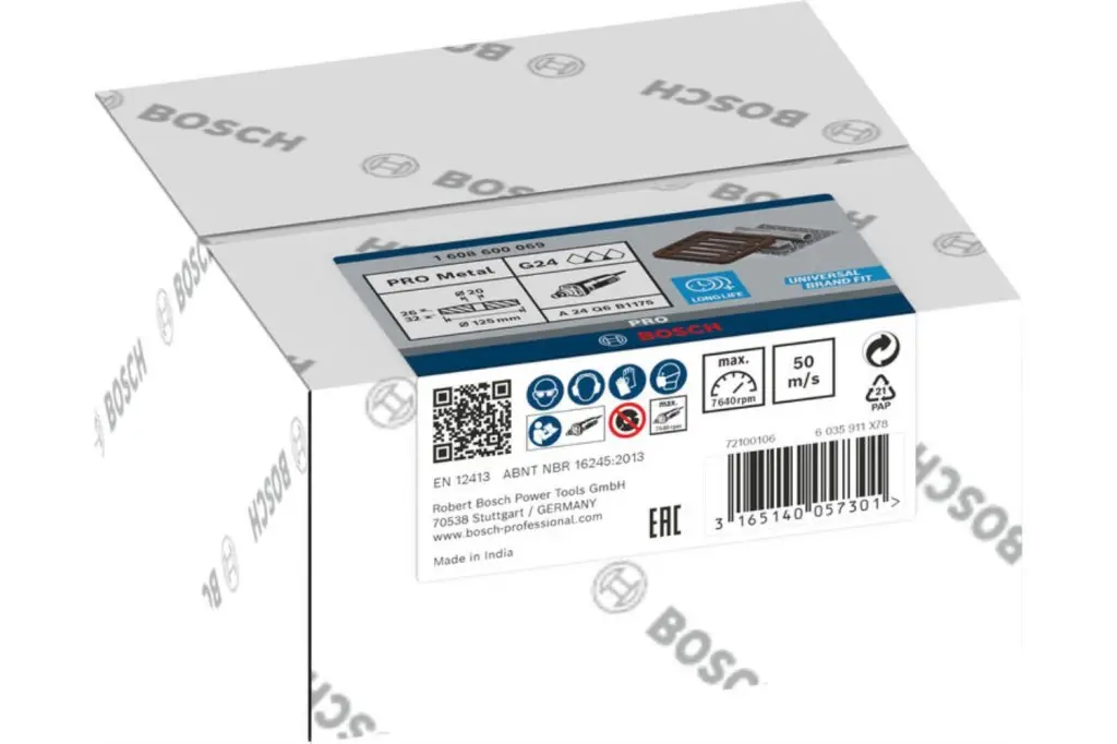 VASO DE DESBASTE PRO METAL, 125 X 26 X 20 MM, G24