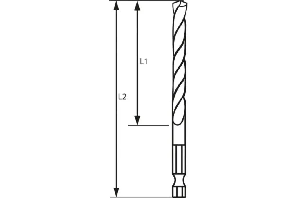 BROCA HELICOIDAL PARA HSS, VÁSTAGO HEXAGONAL DE 3,2 MM