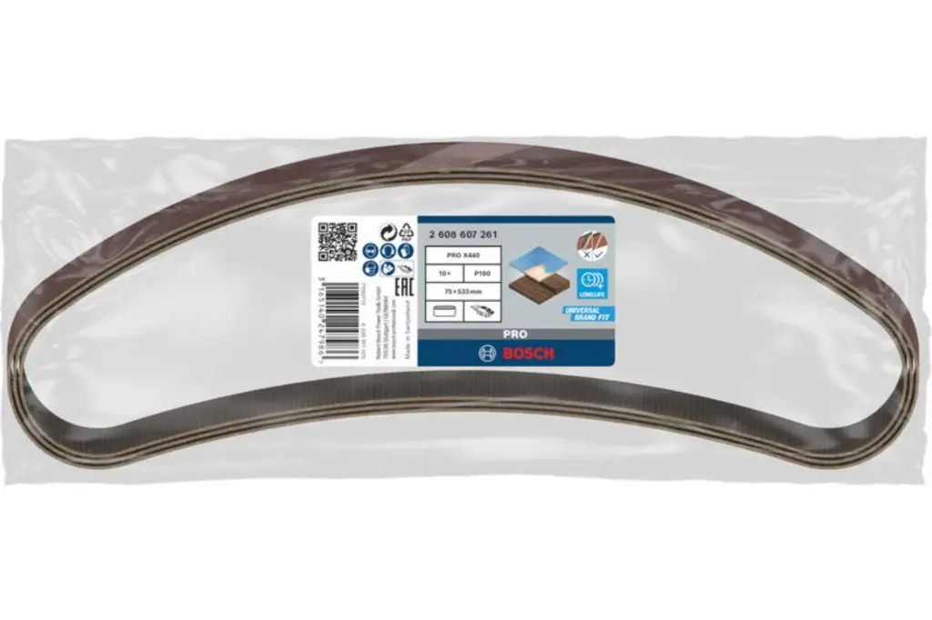 BANDA DE LIJA PRO X440, 75 X 533 MM, G180, 10 UNIDADES
