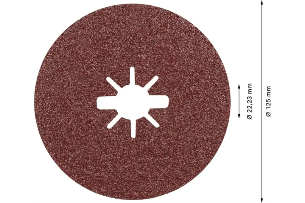 DISCO DE FIBRA EXPERT R781 PRISMA CERAMIC X-LOCK DE 125 MM, 22,23 MM, G 60, 5 UNIDADES