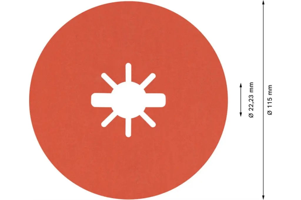 DISCO DE FIBRA EXPERT R782 PRISMA CERAMIC X-LOCK DE 115 MM, 22,23 MM, G 80, 5 UNIDADES