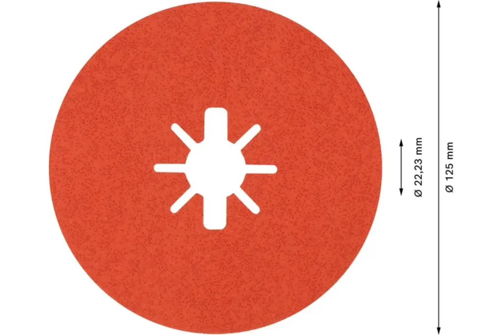 DISCO DE FIBRA EXPERT R782 PRISMA CERAMIC X-LOCK DE 125 MM, 22,23 MM, G 60, 5 UNIDADES