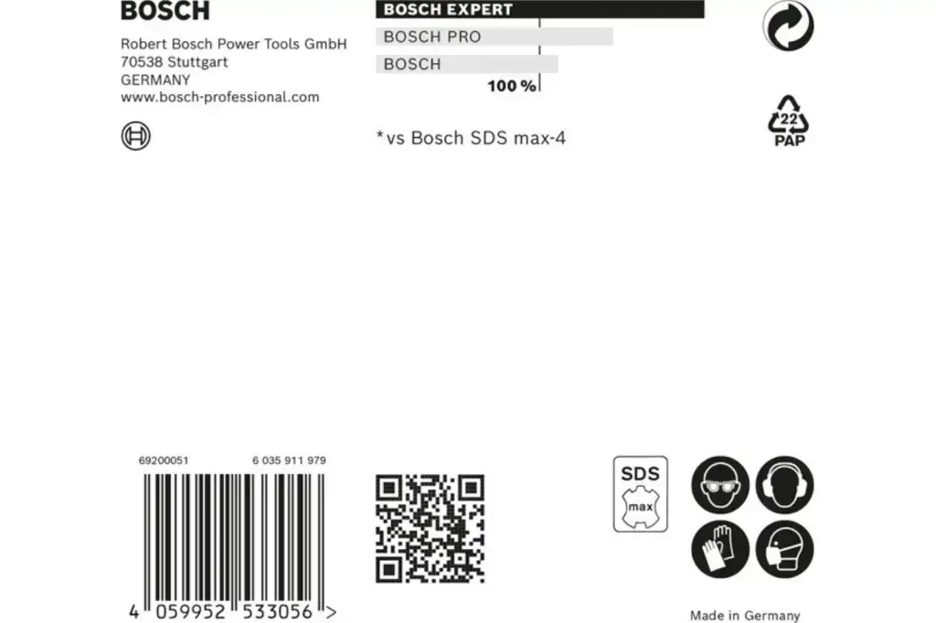BROCA PARA MARTILLO EXPERT SDS MAX-8X DE 20 X 800 X 920 MM