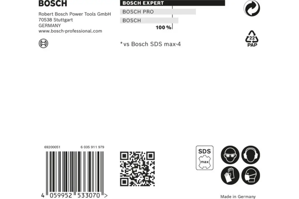 BROCA PARA MARTILLO EXPERT SDS MAX-8X DE 22 X 200 X 320 MM