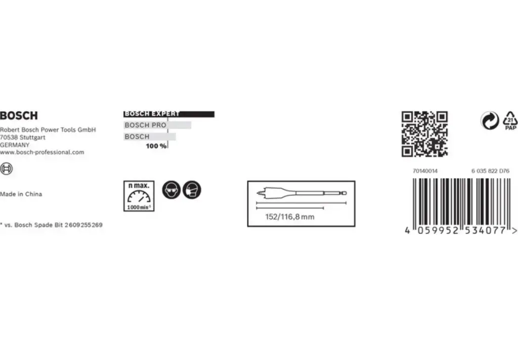 SET DE BROCAS FRESADORAS PLANAS EXPERT SELF CUT SPEED DE 13/16/19/20/22/25 MM, 6 UNIDADES