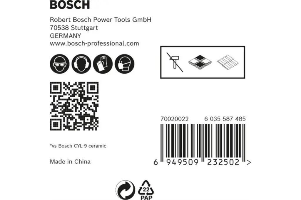 SET DE BROCAS PARA TEJAS EXPERT HEX-9 HARDCERAMIC DE 5 MM, 5 UNIDADES