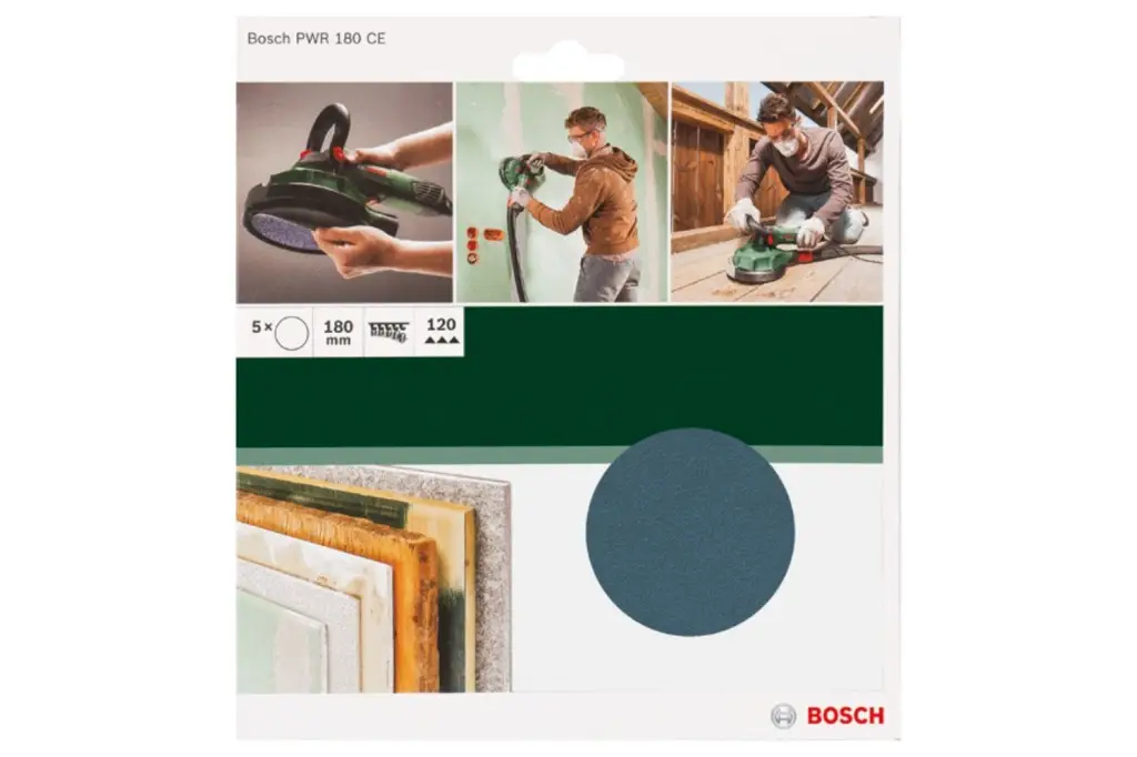 HOJAS DE LIJA PWR 180 MM K120
