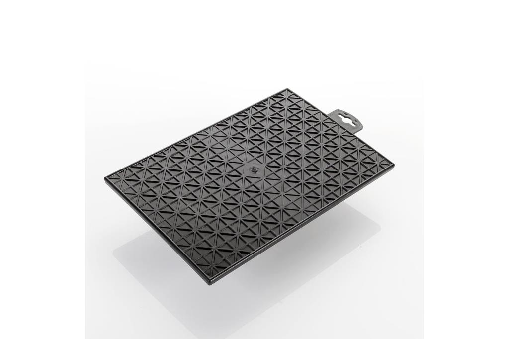 TALOCHA RECTANGULAR DE PLÁSTICO CON MANGO DE MADERA ALYCO