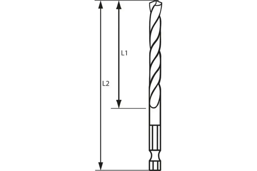 BROCA HELICOIDAL PARA HSS, VÁSTAGO HEXAGONAL DE 9,5 MM