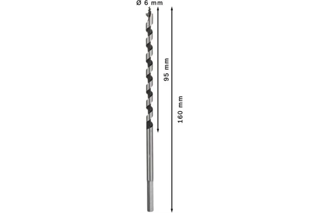 BROCA SALOMÓNICA PRO WOOD, 6 X 95 X 160 MM