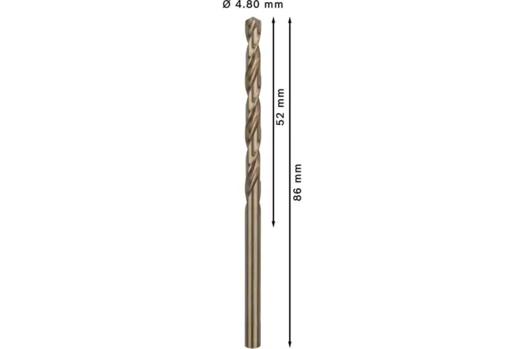 BROCA HELICOIDAL PRO STAINLESS STEEL HSS-CO, 4,8 X 52 X 86 MM, 10 UNIDADES