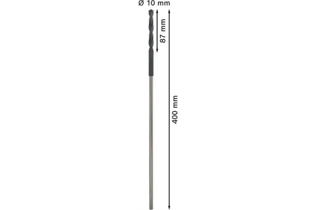 BROCA DE INSTALACIÓN PRO WOOD HSS, 10 X 87 X 400 MM