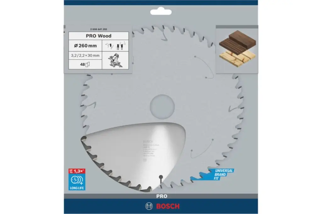HOJA DE SIERRA CIRCULAR PRO WOOD, 260 X 3,2 X 30 MM, T48
