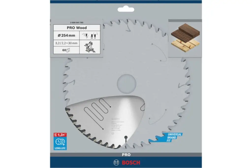 HOJA DE SIERRA CIRCULAR PRO WOOD, 254 X 3,2 X 30 MM, T60