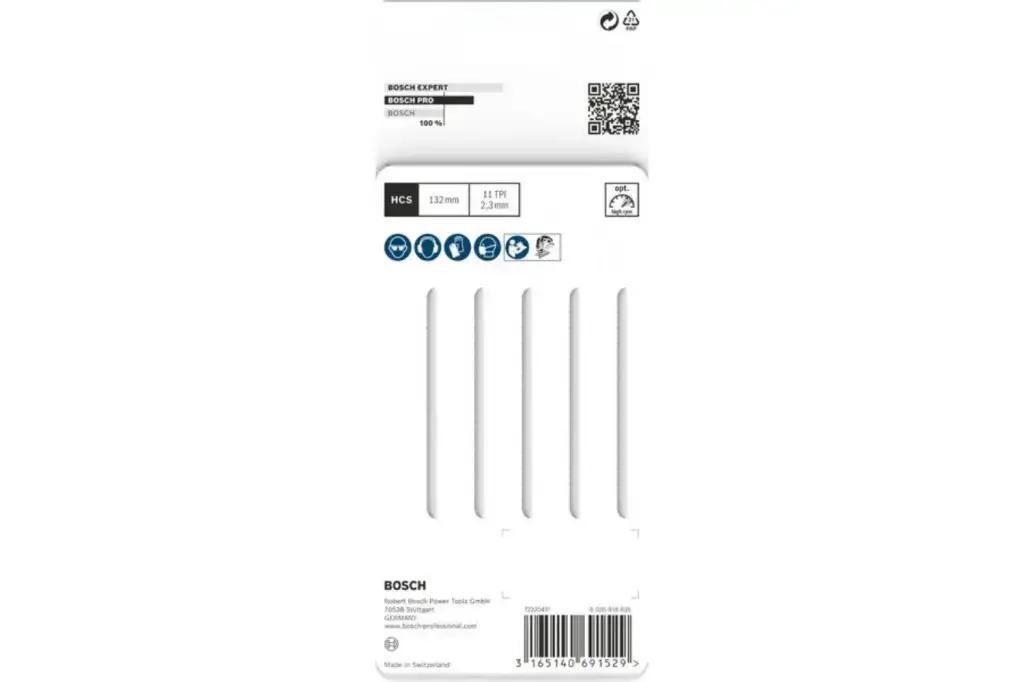 HOJA DE SIERRA DE CALAR PRO PLASTICS PVC CLEAN T302H 132 MM, 5 UDS.