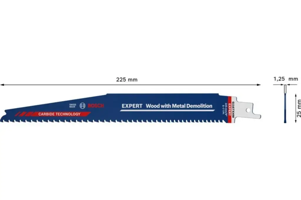 HOJA DE SIERRA SABLE EXPERT WOOD WITH METAL DEMOLITION S1167XHM, 3 UDS.