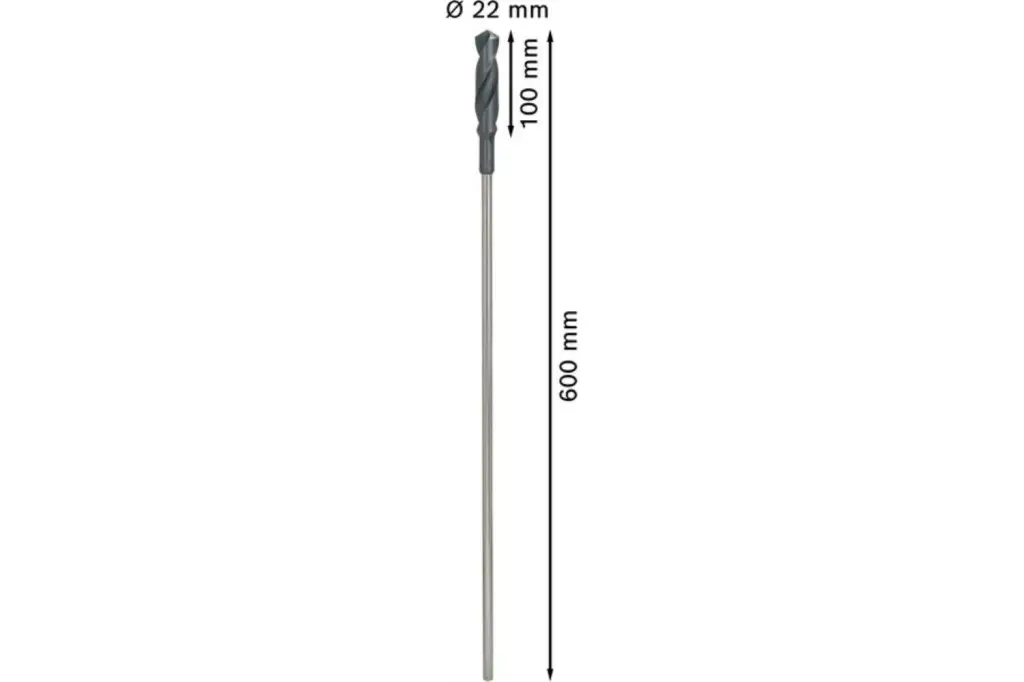 BROCA DE INSTALACIÓN PRO WOOD HSS, 22 X 100 X 600 MM