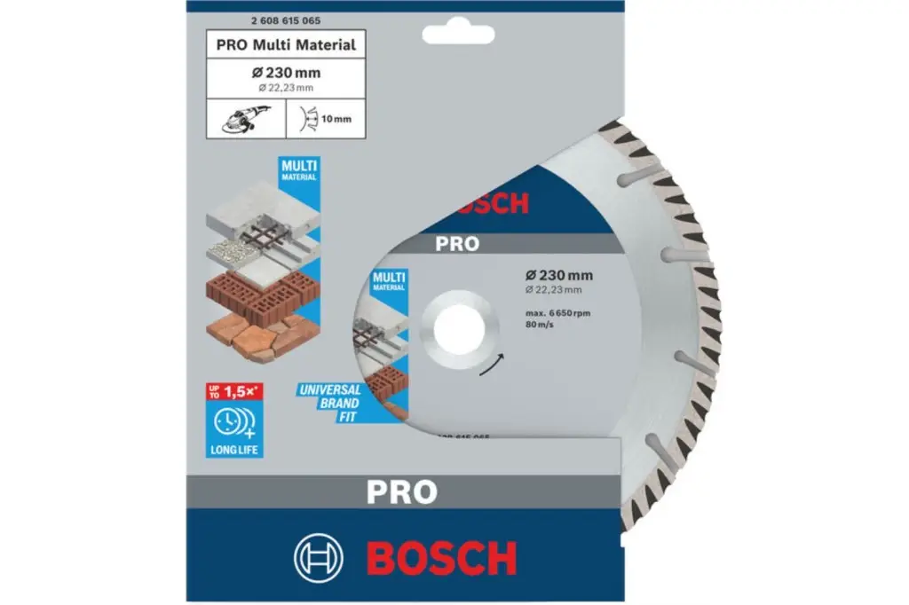DISCO DE CORTE CON DIAMANTE PRO MULTI MATERIAL, 230 X 22,23 MM