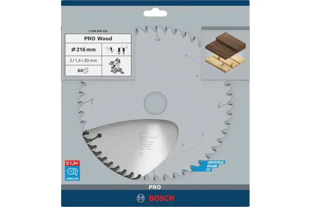 HOJA DE SIERRA CIRCULAR PRO WOOD, 216 X 2 X 30 MM, T60