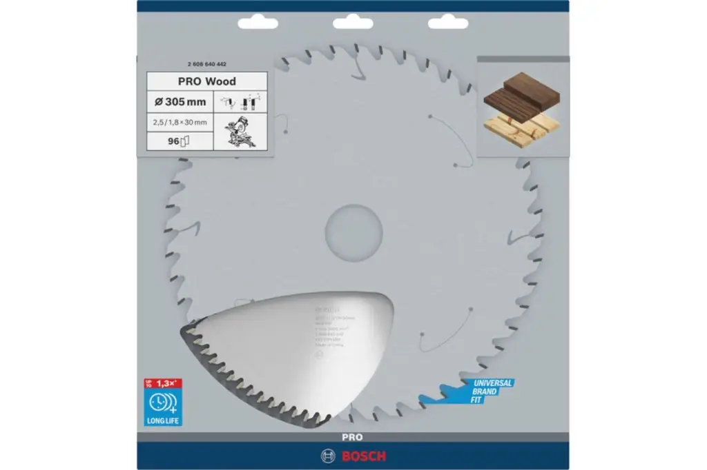 HOJA DE SIERRA CIRCULAR PRO WOOD, 305 X 2,5 X 30 MM, T96